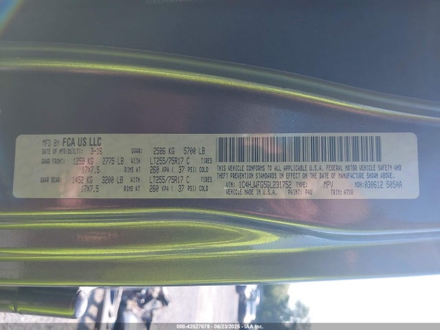 1C4HJWFG5GL231752 Jeep 2016