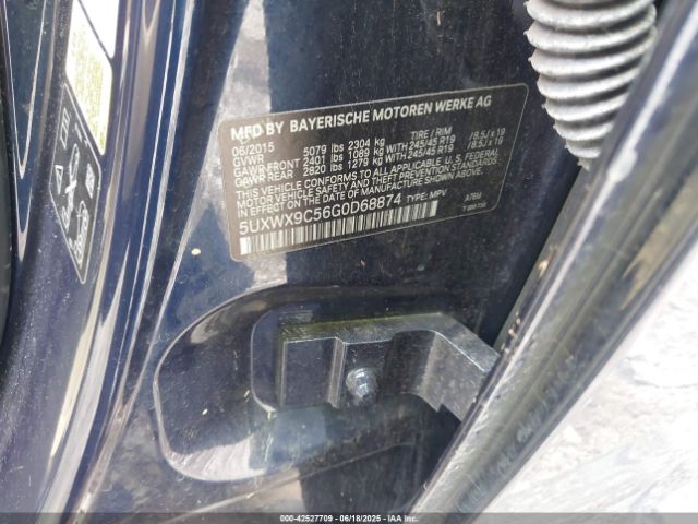 2016 BMW X3 5UXWX9C56G0D68874 Photo 8