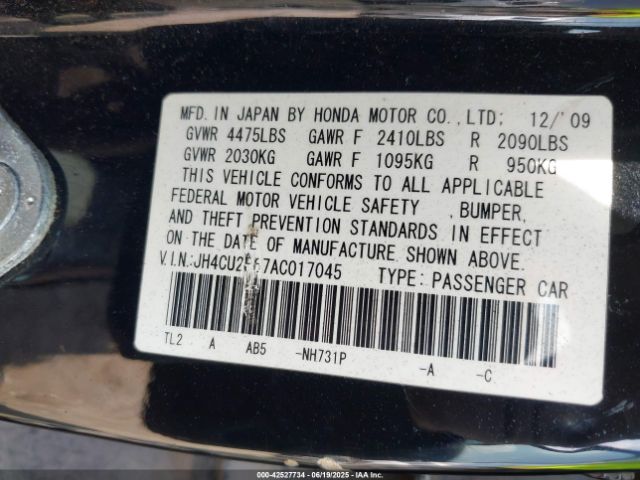 2010 ACURA TSX JH4CU2F67AC017045 Photo 8