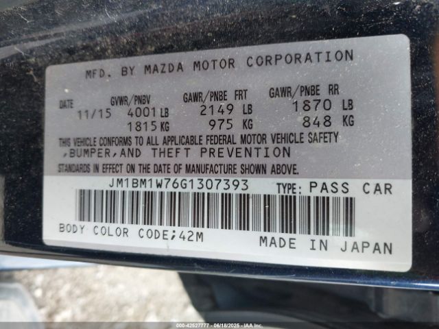 JM1BM1W76G1307393 Mazda pe