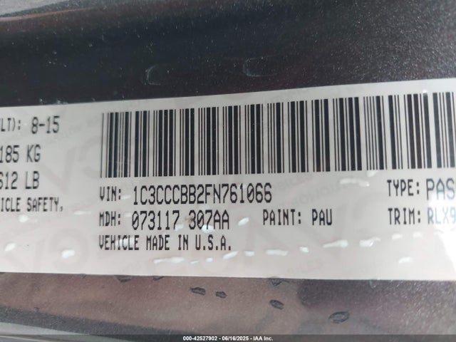 Chrysler 2015 2015 1C3CCCBB2FN761066 Image 9