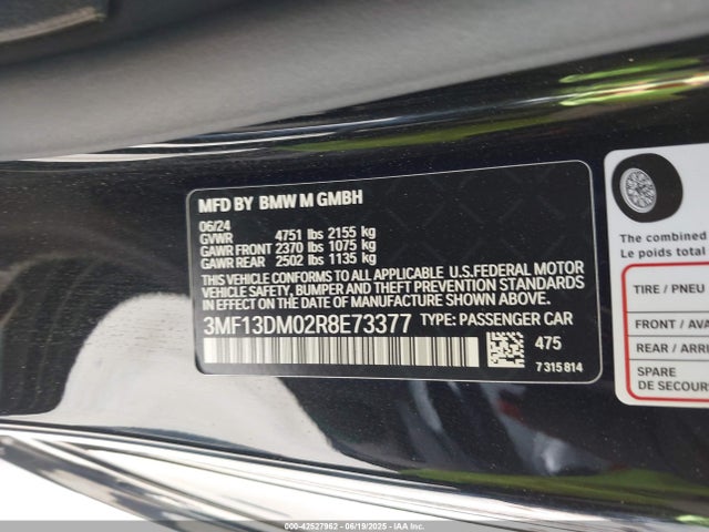 BMW M2 2024 3MF13DM02R8E73377 Image 9