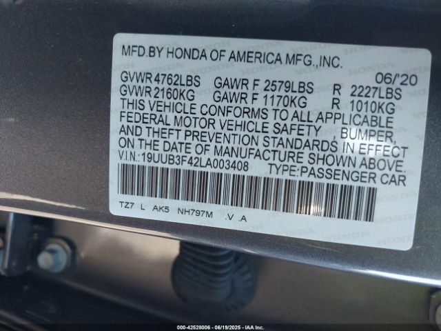 2020 ACURA TLX 19UUB3F42LA003408 Photo 8