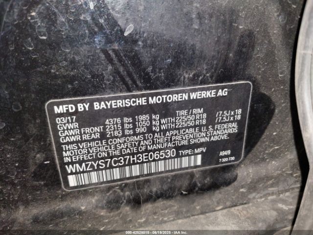 2017 MINI COUNTRYMAN WMZYS7C37H3E06530 Photo 8