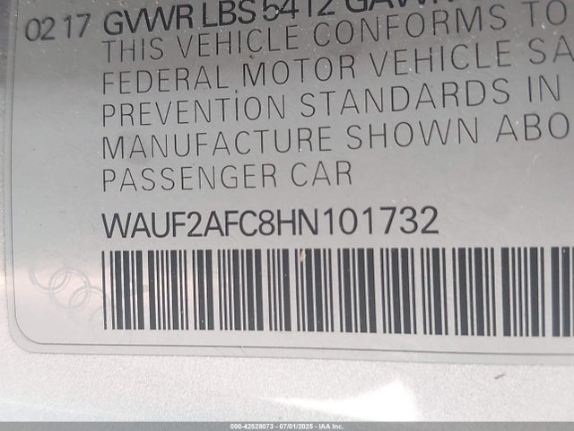 2017 AUDI A6 WAUF2AFC8HN101732 Photo 8