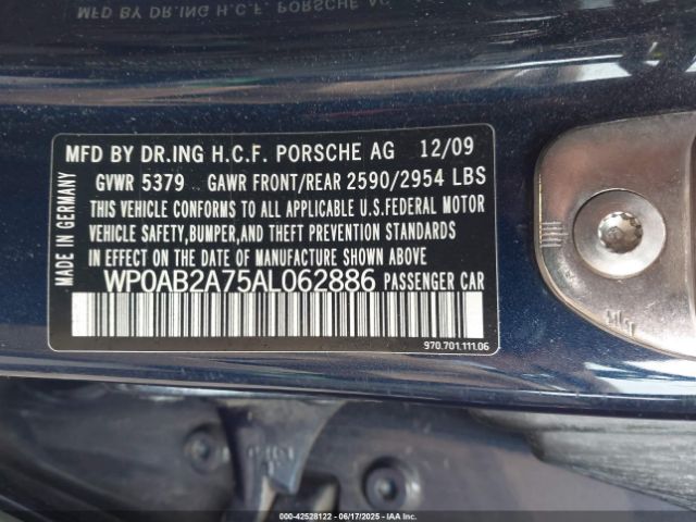 2010 PORSCHE PANAMERA WP0AB2A75AL062886 Photo 8