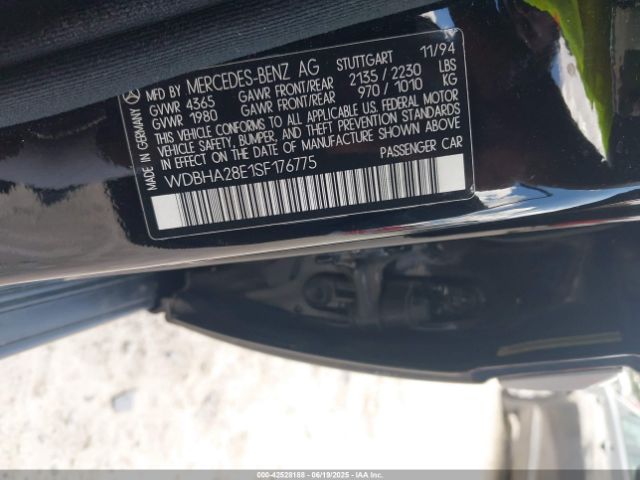 1995 MERCEDES-BENZ C WDBHA28E1SF176775 Photo 8
