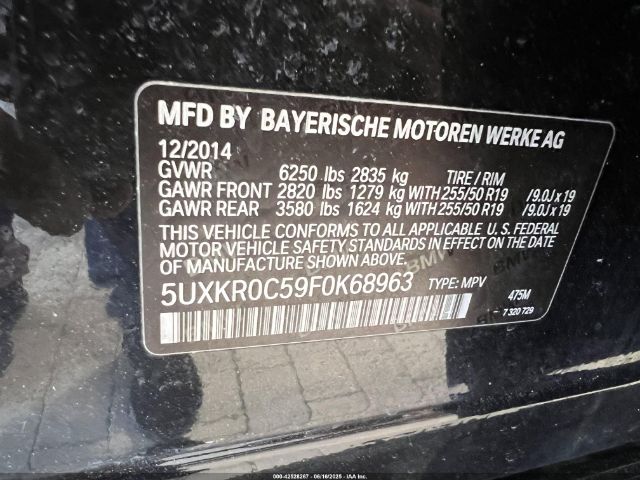 5UXKR0C59F0K68963 BMW X5 Xdrive35i