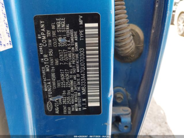 2016 HYUNDAI TUCSON KM8J33A47GU070303 Photo 8