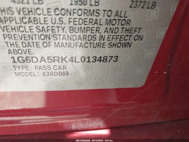 2020 CADILLAC CT4 1G6DA5RK4L0134873 Photo 8