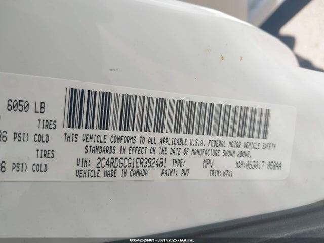 Dodge Grand Caravan 2014 2C4RDGCG1ER392481 Image 9