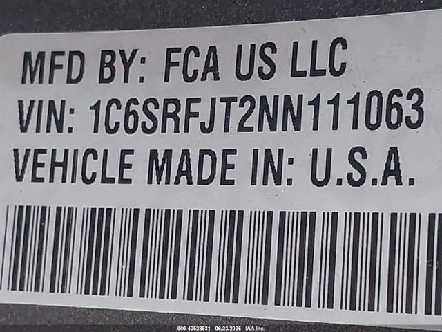 RAM 1500 2022 1C6SRFJT2NN111063 Image 9