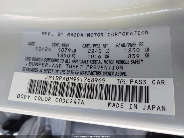 Mazda py cylinder deactivation 2025 JM1BPABM9S1768969 Image 9
