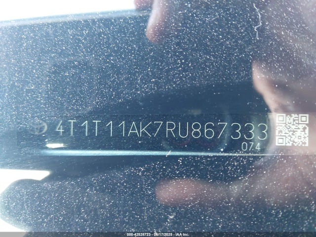 4T1T11AK7RU867333 Toyota a25a-fks
