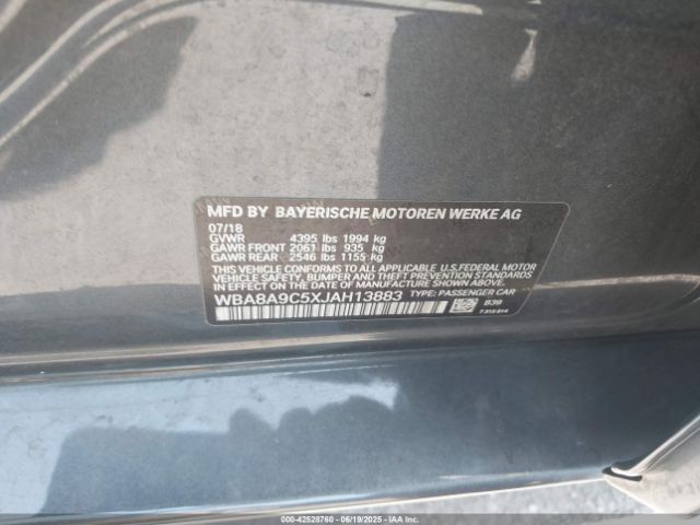 2018 BMW 320I WBA8A9C5XJAH13883 Photo 8