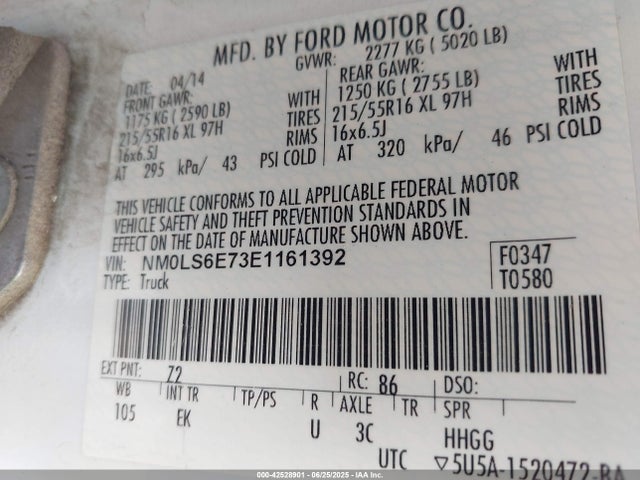 Ford Transit Connect 2014 NM0LS6E73E1161392 Image 8