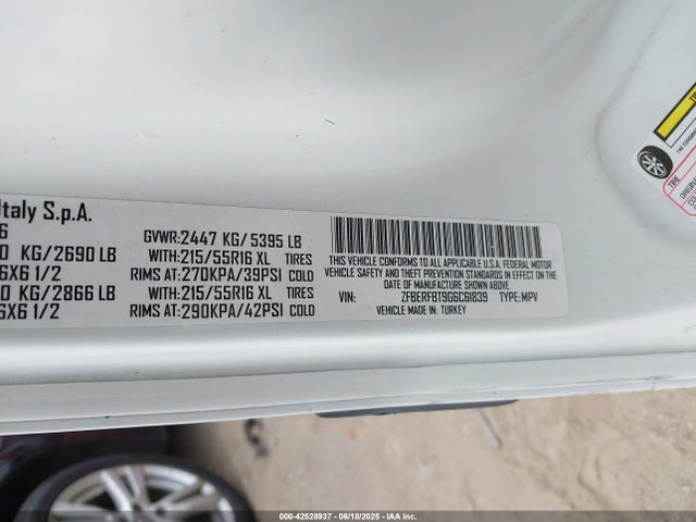Продаж на аукціоні авто 2016 Ram Promaster City Tradesman Slt, vin: ZFBERFBT9G6C61839, номер лоту: 42528937