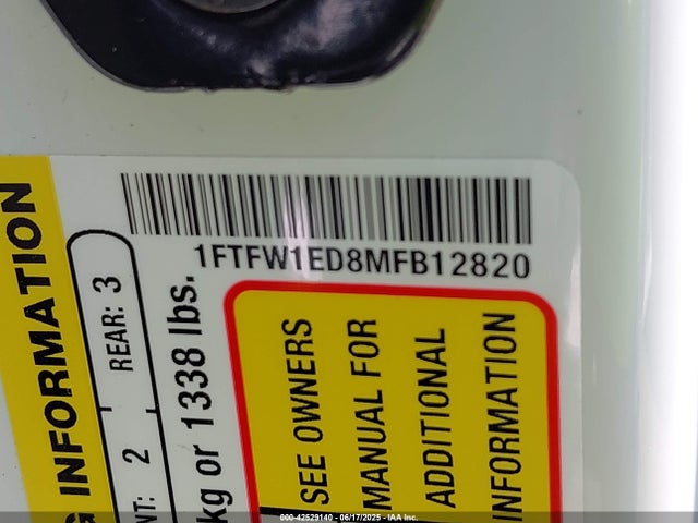 Ford hev 2021 1FTFW1ED8MFB12820 Image 9