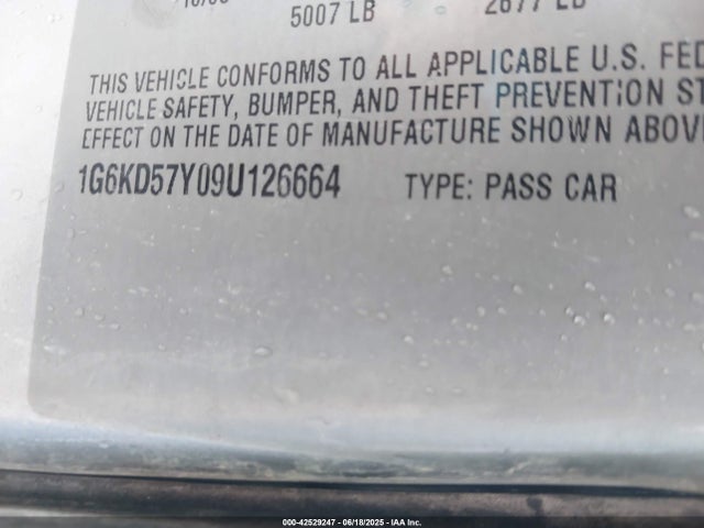 2009 CADILLAC DTS 1G6KD57Y09U126664 Photo 8