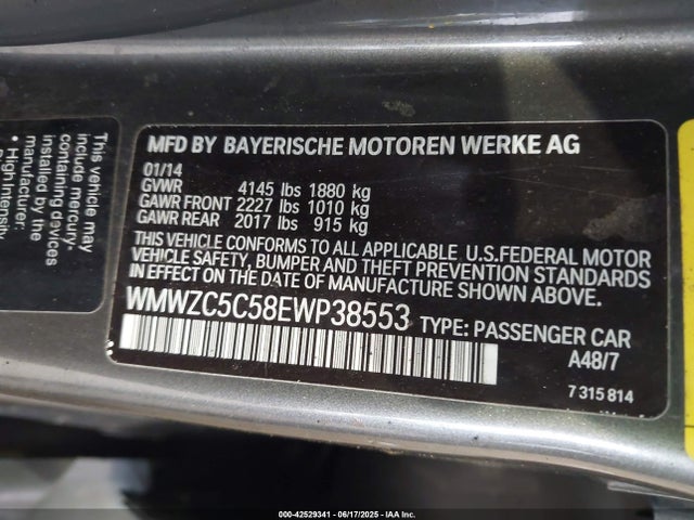 2014 MINI COUNTRYMAN WMWZC5C58EWP38553 Photo 8