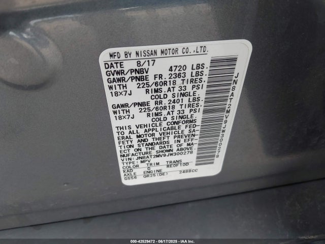 JN8AT2MV9JW300278 Nissan 2018