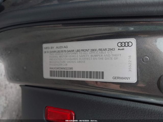 2019 AUDI A7 WAUV2AF29KN022385 Photo 8