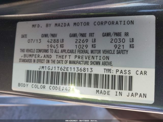 JM1GJ1T62E1136813 Mazda py