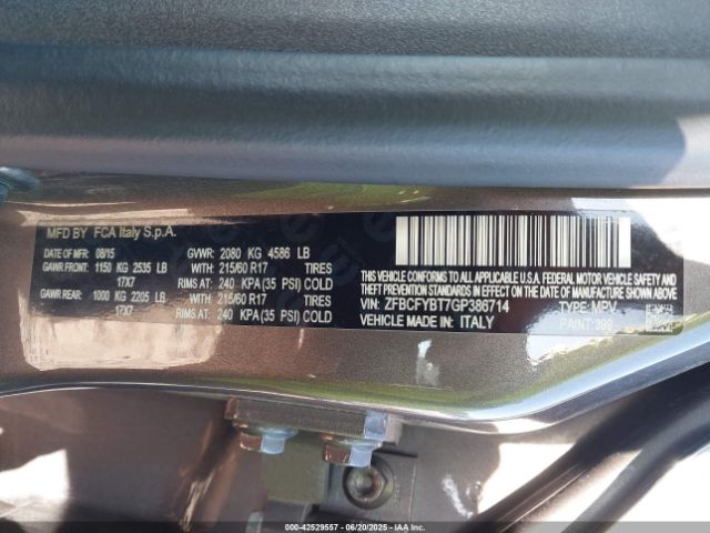 2016 FIAT 500X ZFBCFYBT7GP386714 Photo 8