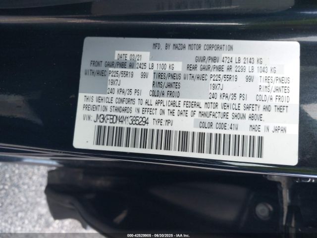 2021 MAZDA CX-5 JM3KFBDM4M1385294 Photo 8