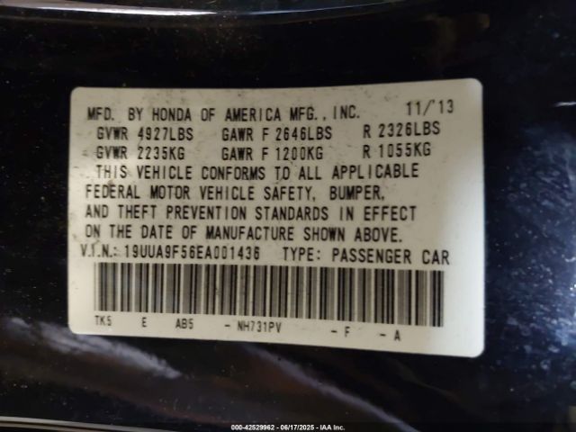 2014 ACURA TL 19UUA9F56EA001436 Photo 8