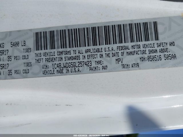2016 JEEP WRANGLER UNLIMITED 1C4BJWDG5GL257423 Photo 8