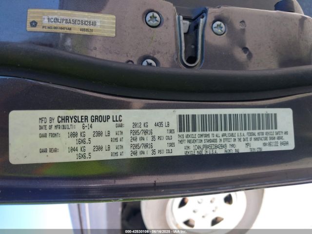 1C4NJPBA5ED842849 Jeep Patriot Sport