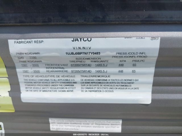 2022 JAYCO JAY FLIGHT 1UJBJ0BP7N17Y0483 Photo 8