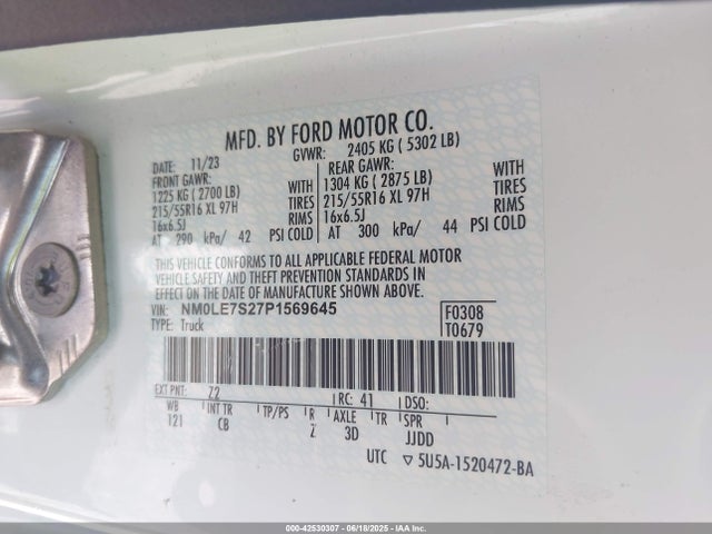 Ford gdi 2023 NM0LE7S27P1569645 Image 9