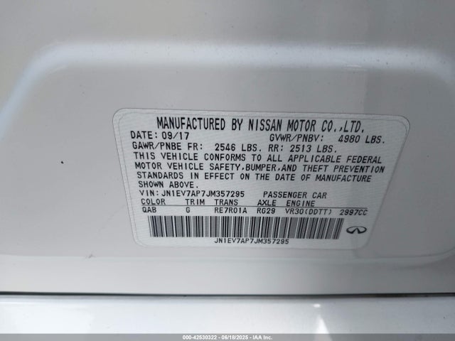 Infiniti 2018 2018 JN1EV7AP7JM357295 Image 9