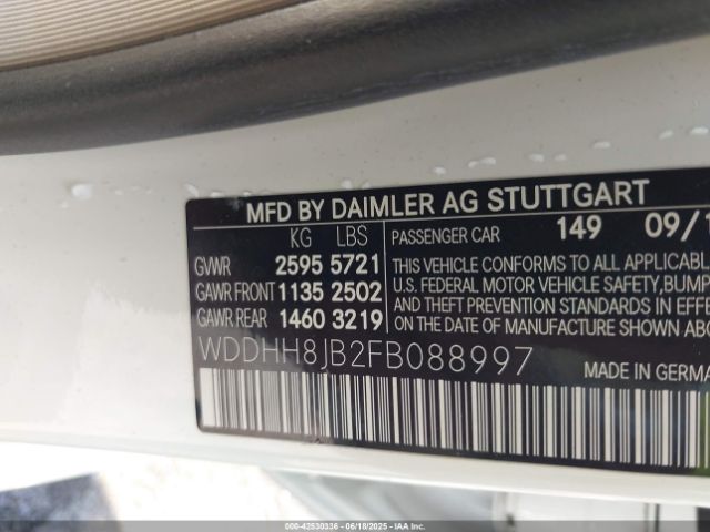 2015 MERCEDES-BENZ E 350 WDDHH8JB2FB088997 Photo 8