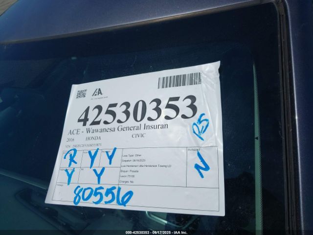 2HGFC2F51GH555871 Honda k20c2