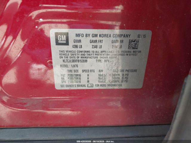 KL7CJLSBXFB153599 Chevrolet LUV