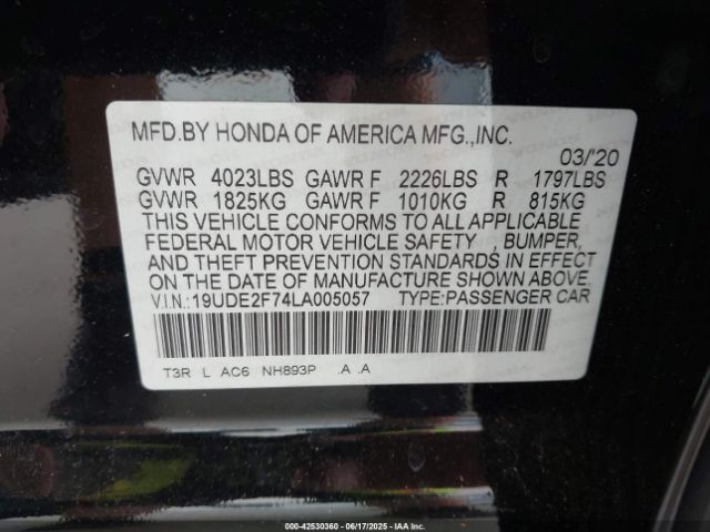 2020 ACURA ILX 19UDE2F74LA005057 Photo 8