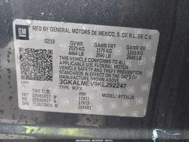 2019 GMC TERRAIN 3GKALMEV9KL292247 Photo 8