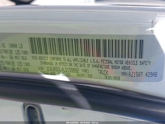 3C6UR5DL4LG159992 RAM 2500