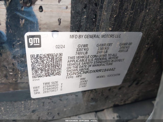 1GNSCNKDXRR184442 Chevrolet l84