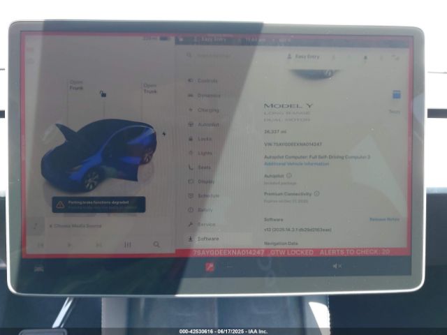 7SAYGDEEXNA014247 Tesla Model Y