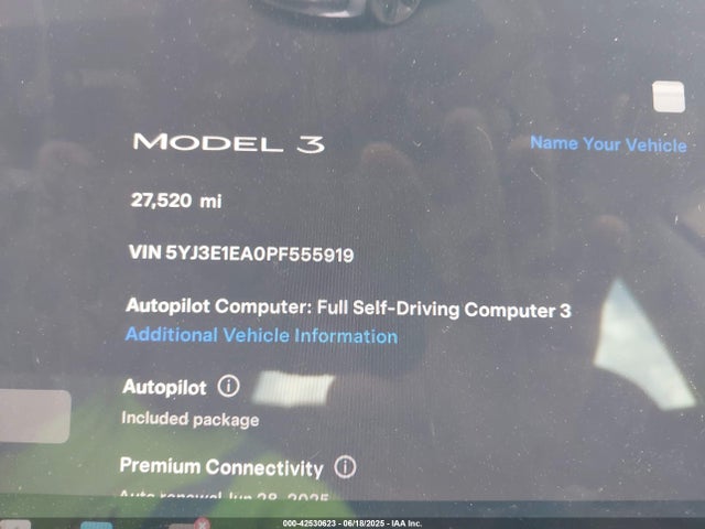 2023 TESLA MODEL 3 5YJ3E1EA0PF555919 Photo 6