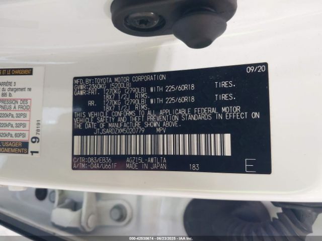 2021 LEXUS NX 300 JTJSARDZXM5020779 Photo 8