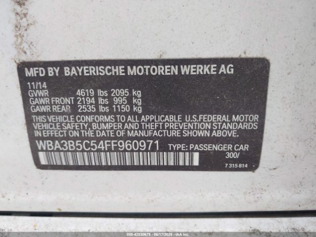 2015 BMW 328I WBA3B5C54FF960971 Photo 8