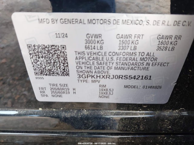 3GPKHXRJ0RS542161 Honda x0c+ec5