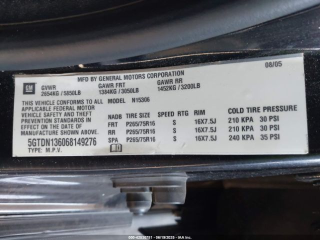 2006 HUMMER H3 SUV 5GTDN136068149276 Photo 8