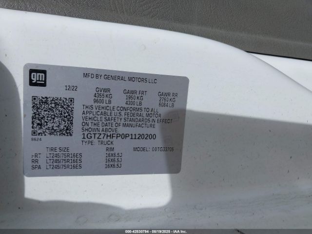 2023 GMC SAVANA CARGO 1GTZ7HFP0P1120200 Photo 8