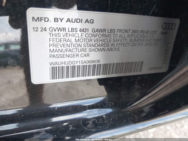 2025 AUDI A3 WAUHUDGY1SA068635 Photo 8